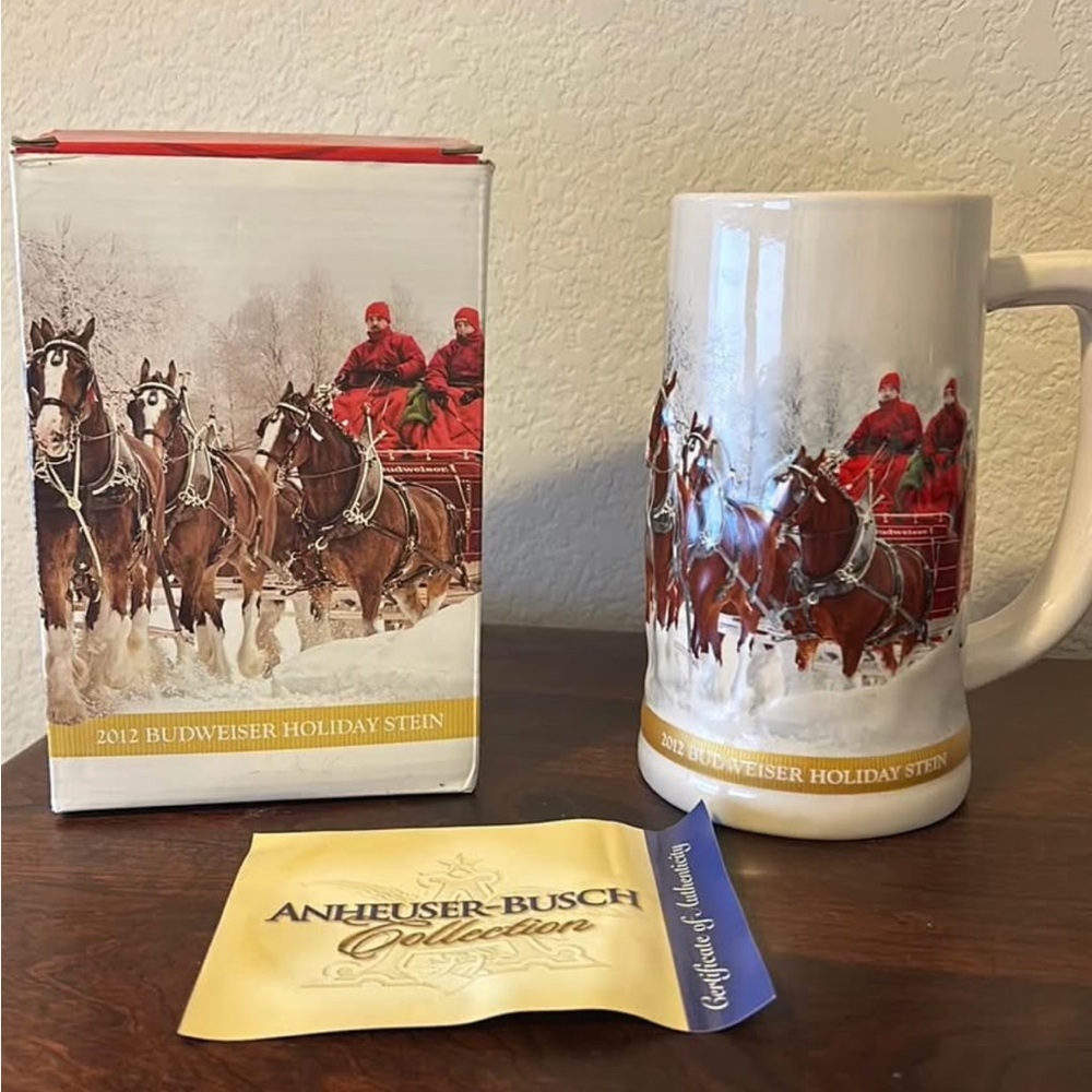 2012 Budweiser Clydesdales “Winter Wonderland” Collectors Series Stein by BRAX